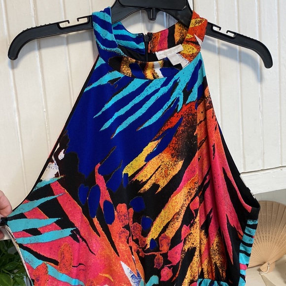 Tropical High Low New York & Co. Maxi Dress - Large - Picture 3 of 12
